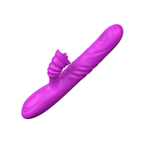 Wibrator-Angelia, USB 3 functions of thrusting / 20 vibrations Purple